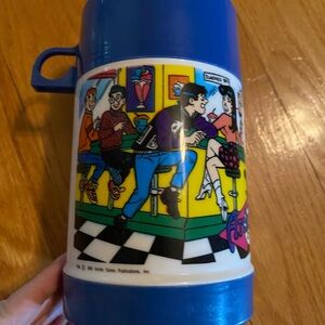 Vintage Cartoon Archie Thermos with Blue Lid 1990